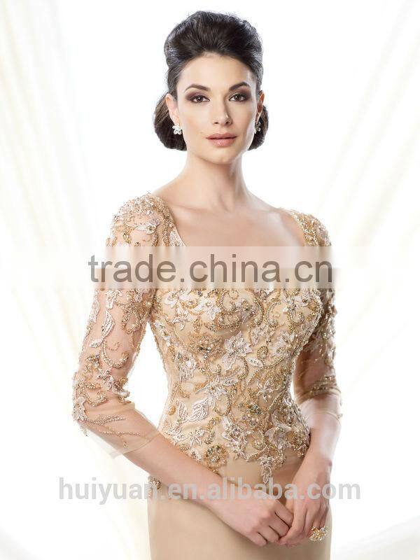 gold long sleeve lace satin mother women s evening gowns