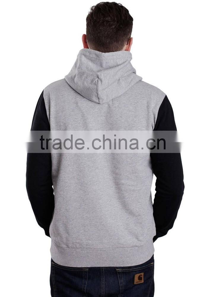Lightweight custom two color long sleeve hoodies,hoodies for men
