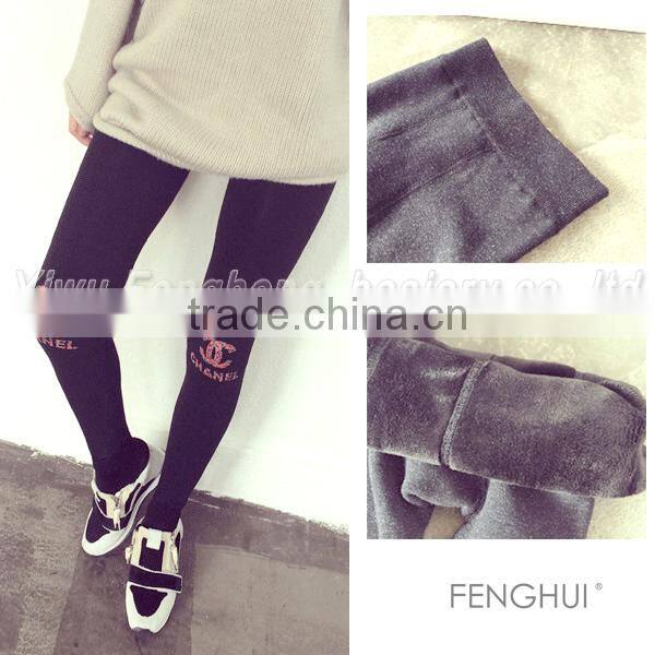 Winter thickening of cute cartoon trample feet leggings