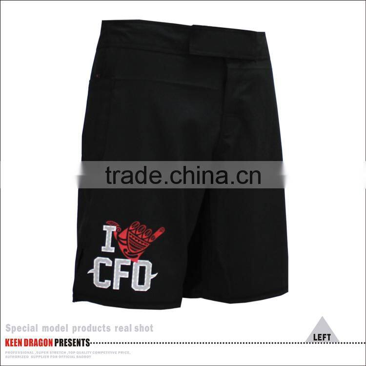 Men's boxing 4-way stretch blue printed cheap bjj mma