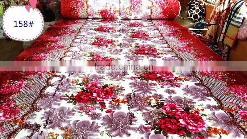 customized printed coral fleece fabric