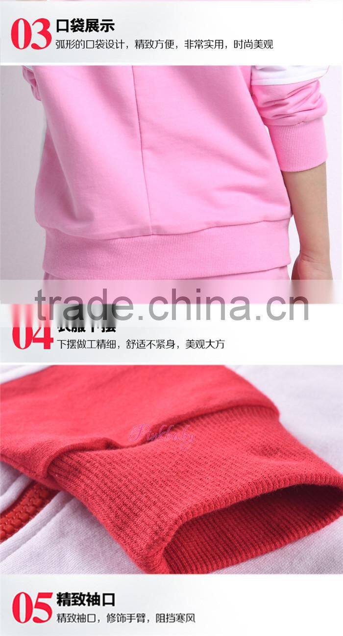 AS-605G Girls Clothing Sets for Kids Sports Tracksuits Infant Active Tops+Pants Suit Teenager Clothes Set Children Costumes