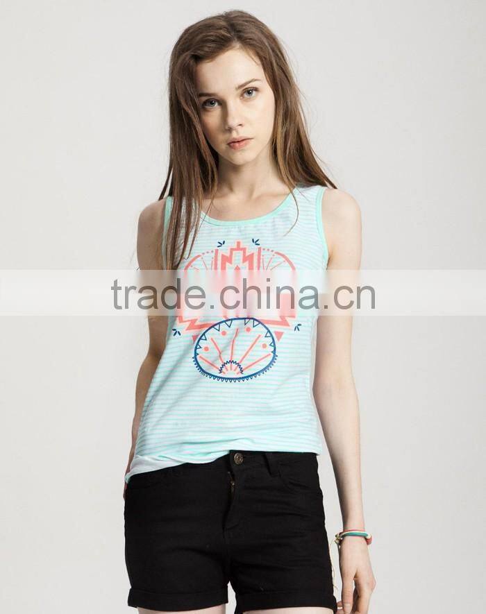 Wholesale lovely fashion printed sexy vest