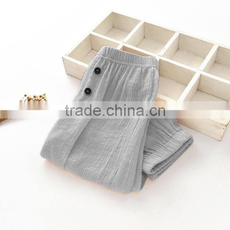 Baby summer air condition pants anti-mosquito pants cotton ankle length bloomers