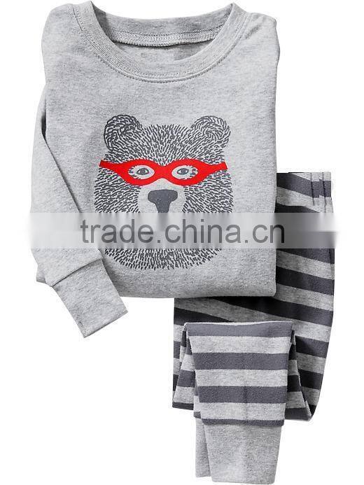 Penguin printed pajamas set for girls
