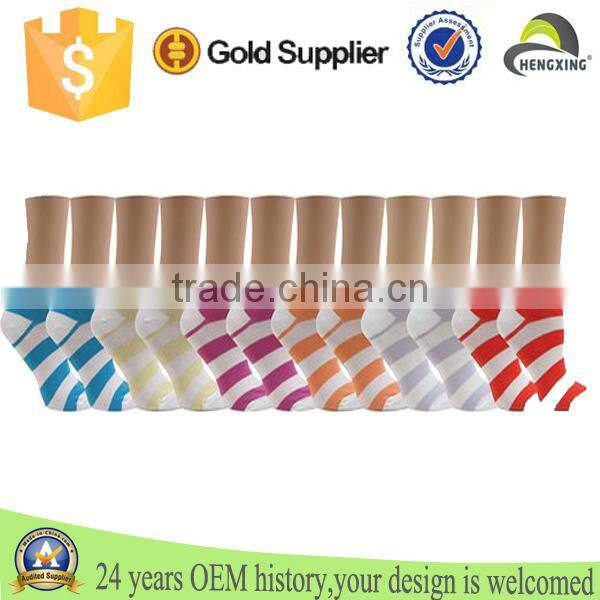 100% cotton socks, socks women, red and white striped socks