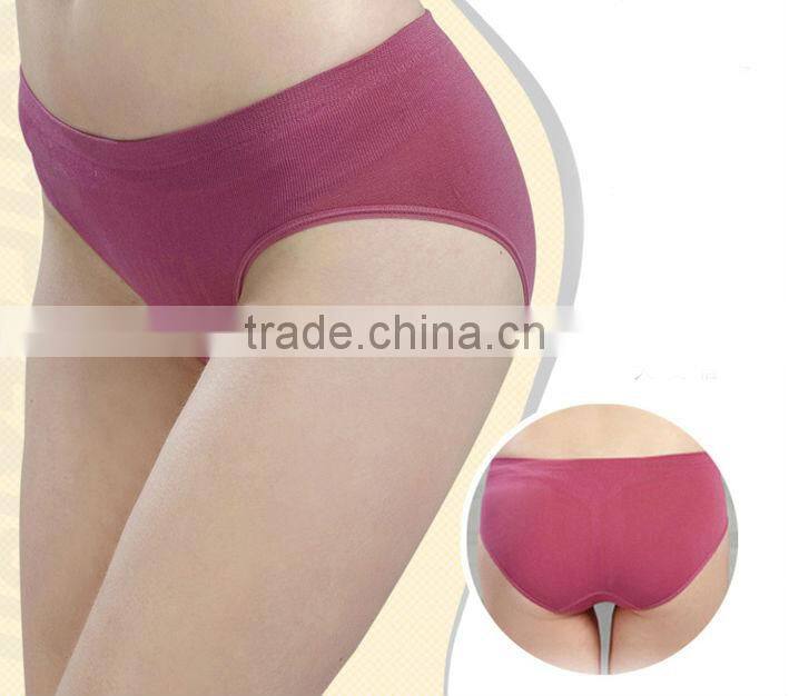 Factory Provide Latest Seamless Women Nylon Full Brief Girls Wearing Panty