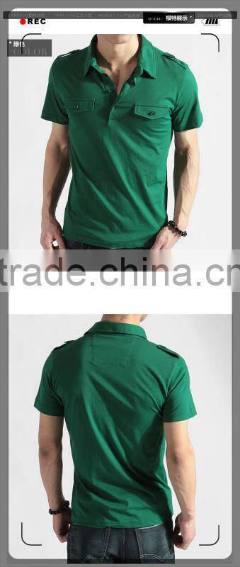 Mens short sleeve pima cottn polo tshirts 201307