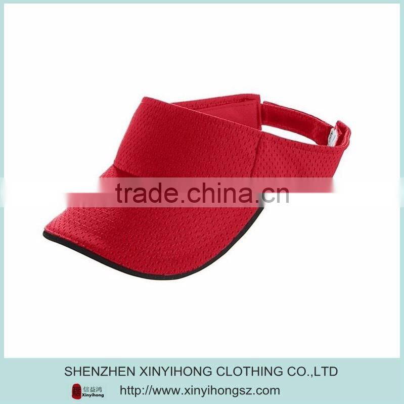 100% polyester golf visors with contract color
