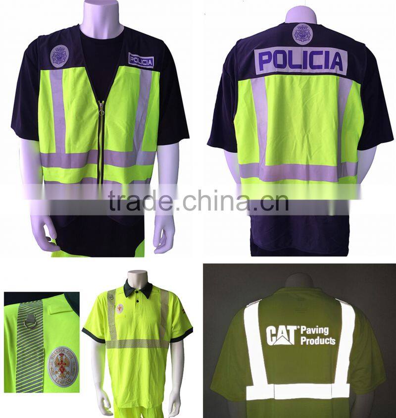 Reflective logo and high visibility letters be sewn on garments or bags