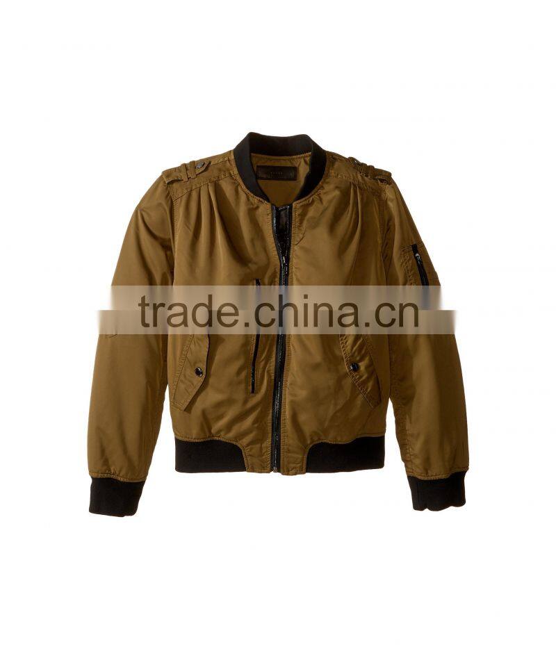 2017 Fashion style custom logo baby kids boys winter Quilted bomber jacket wholesale in China
