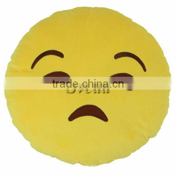 QUITE Hot selling Emoji Pillows Wholesale Plush Emoji Pillows Promotion plush emoji pillow
