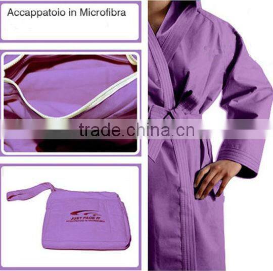 100% Microfiber Quick-Dry Bathrobe
