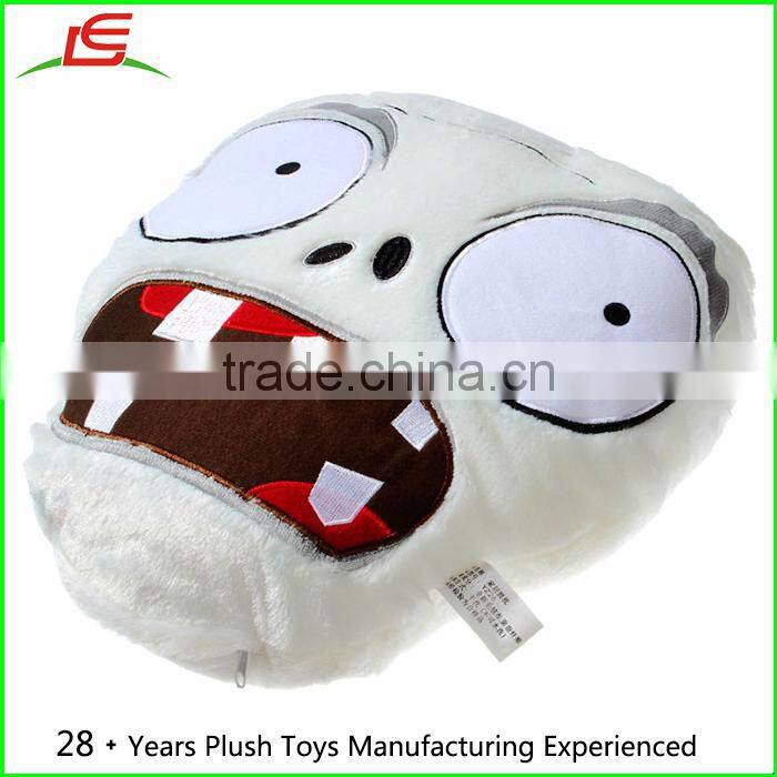 Trick Plush Car Sofa Bed Cushion Plants vs Zombie LED Light Pillow