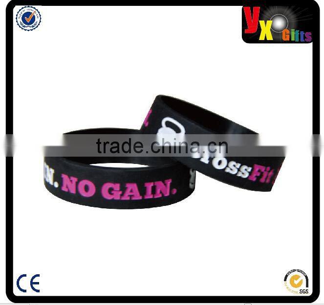 PROCIRCLE CrossFit Silicone Rubber Bracelet Set 2-Pack