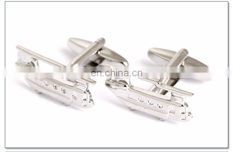 fashion metal airplane transportation cufflinks jewelry for men