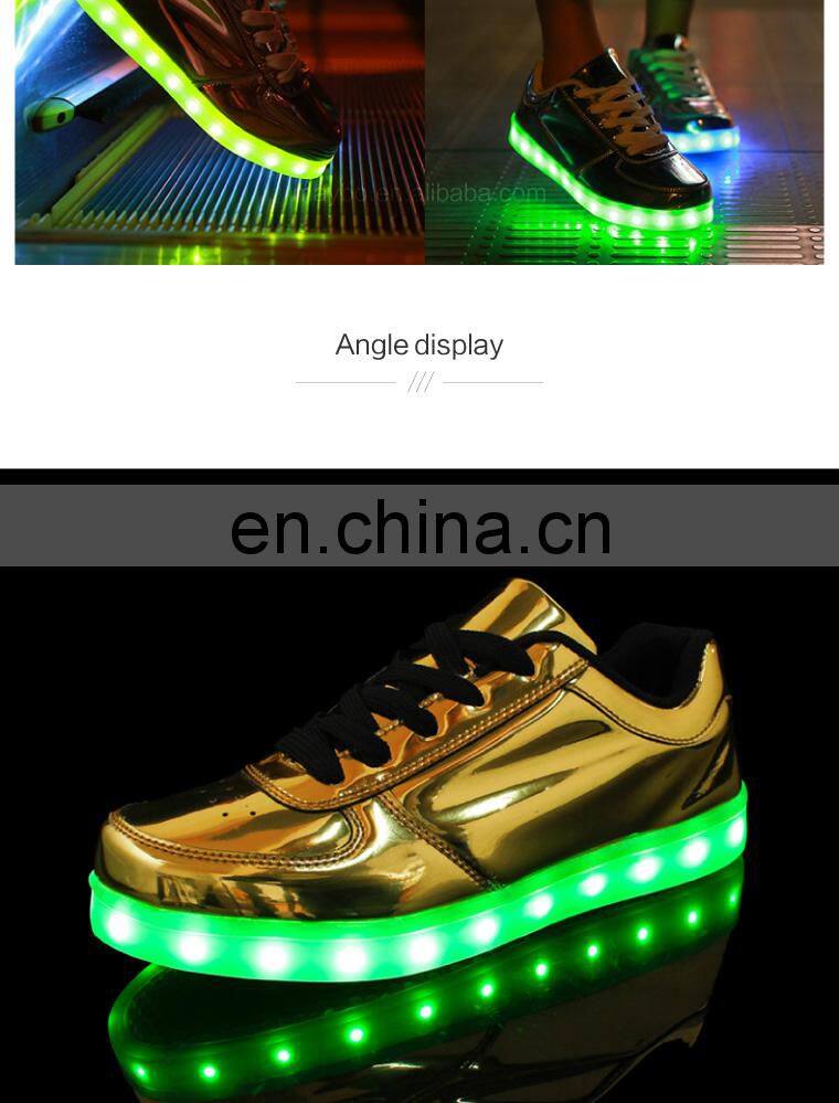 Melbourne shuffle ghost step dance Pink Micro PU leather luminous LED shoes sneakers men women footwear