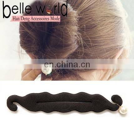 Magic Foam Sponge Clip Hair Styling Donut Bun Former Maker