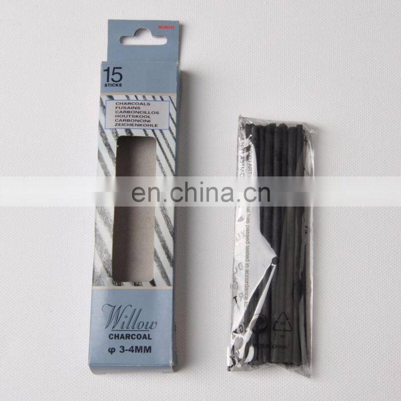 Dia. 3~4mm Round Willow Charcoal Stick Sketch Painting Charcoal