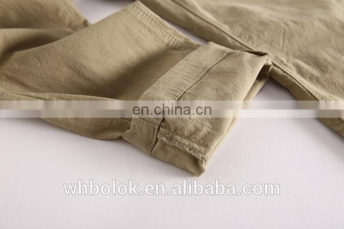 Men's slub cotton pants tapered fit casual pants mens slim fit pants