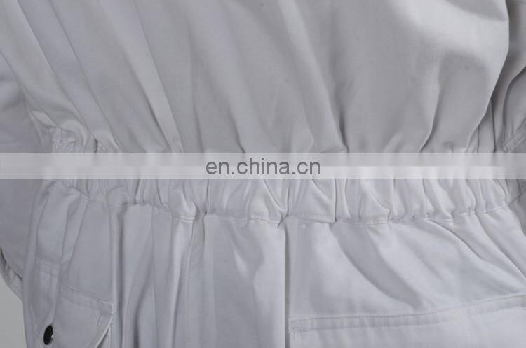 Best Quality Cotton Working Overalls White Men Work Uniforms with One-Piece Set