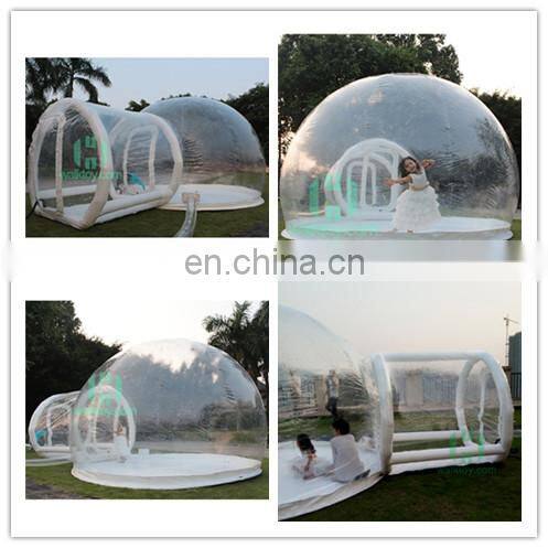 HI bubble camping tent high quality clear inflatable lawn tent,bubble tent for event,inflatable cube tent for sale