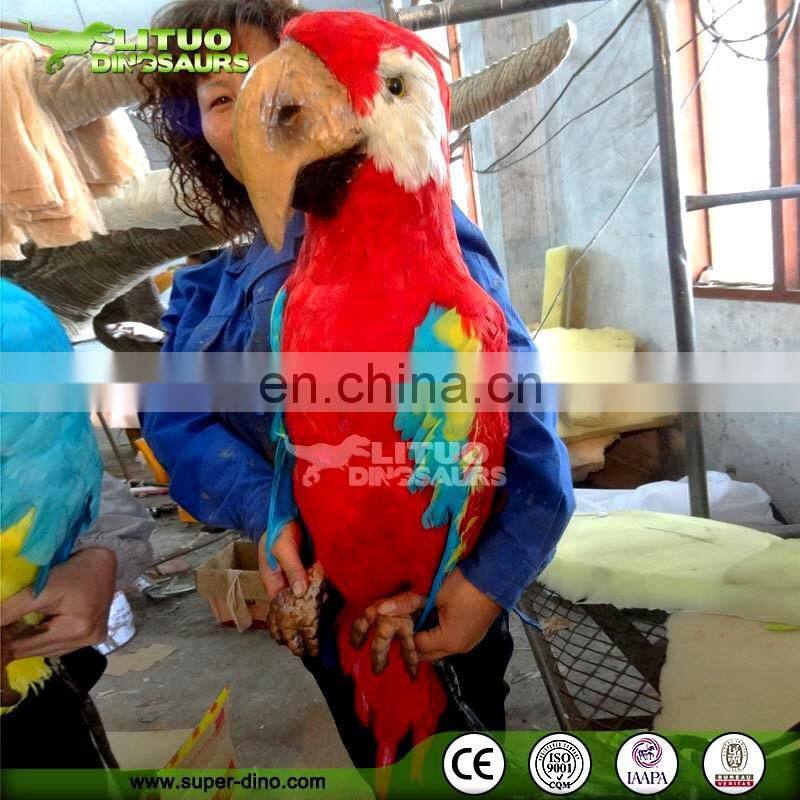 Theme Park Decoration Animated Animals Simulation Animals Parrot