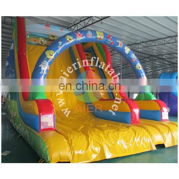 Full print bob inflatable slide
