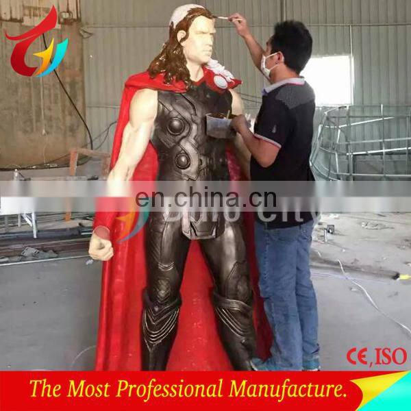 Resin material superhero statue for exhibition