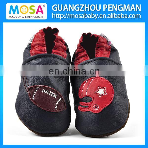 Genuine Leather Soft Sole Girl Infant Brown Shoes Dot Pattern Size 0-4 Years