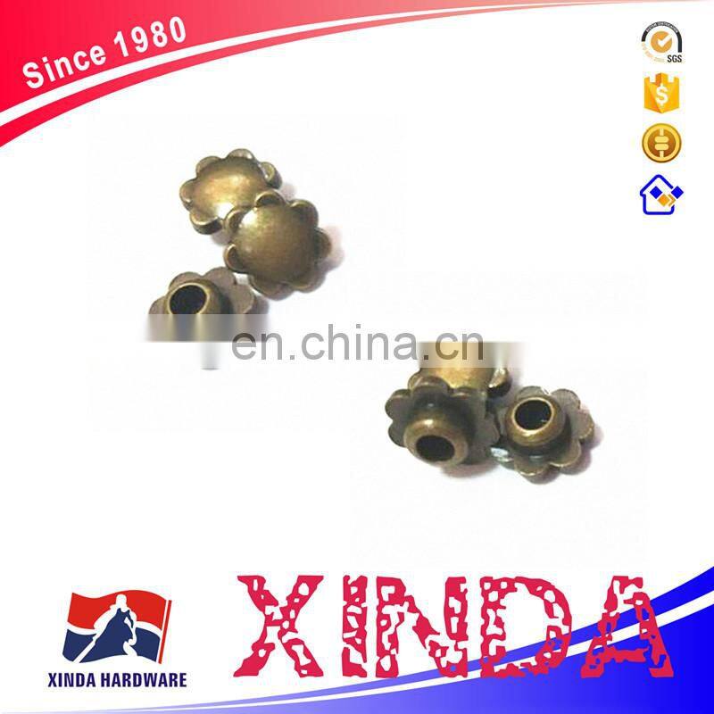 Alloy flower rivets for garment, customized rivets