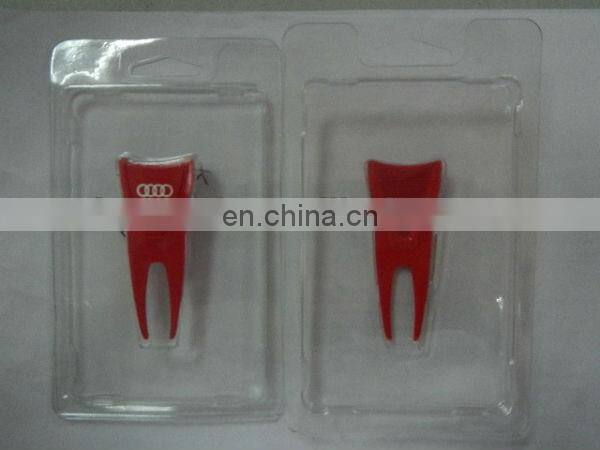 the newest blue metal golf pitchfork golf divot tool