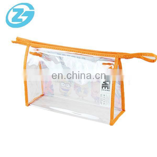 Plastic Waterproof Cosmetic Organizer Bag With Zipper
