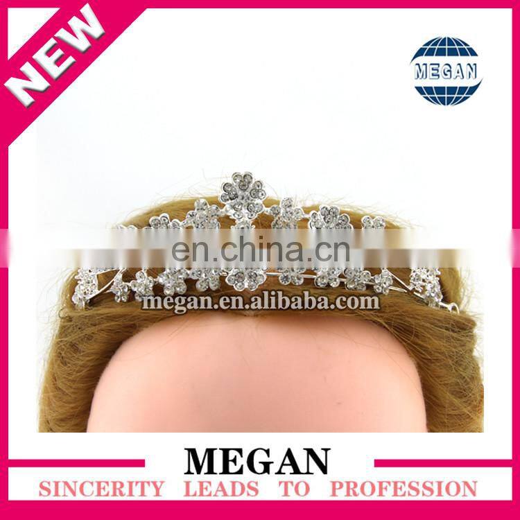 Wholesale Princess Design Hair Accessories Luxury Rhinestone Bridal Crown Wedding Tiara