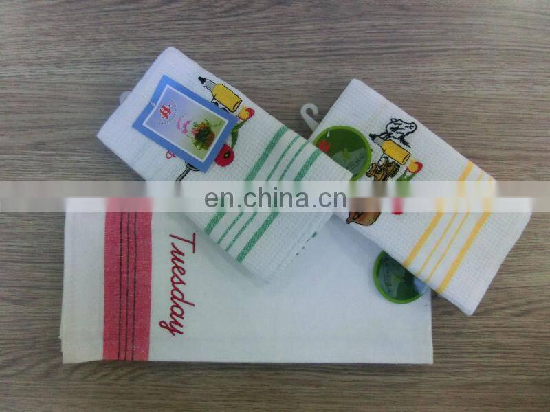 printed linen tea towl