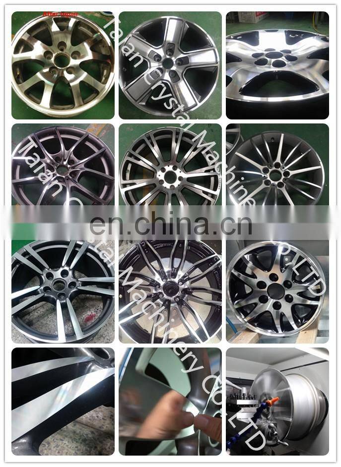 Horizontal alloy wheel cnc lathe machine for repairing WRM26H one year warranty CE