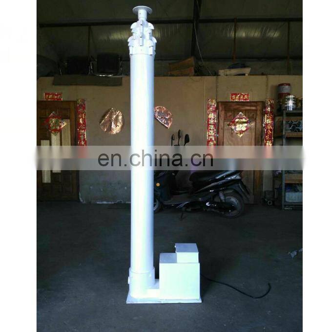 outdoor vehicle mounted motorized crank up telescopic pole 9.5m