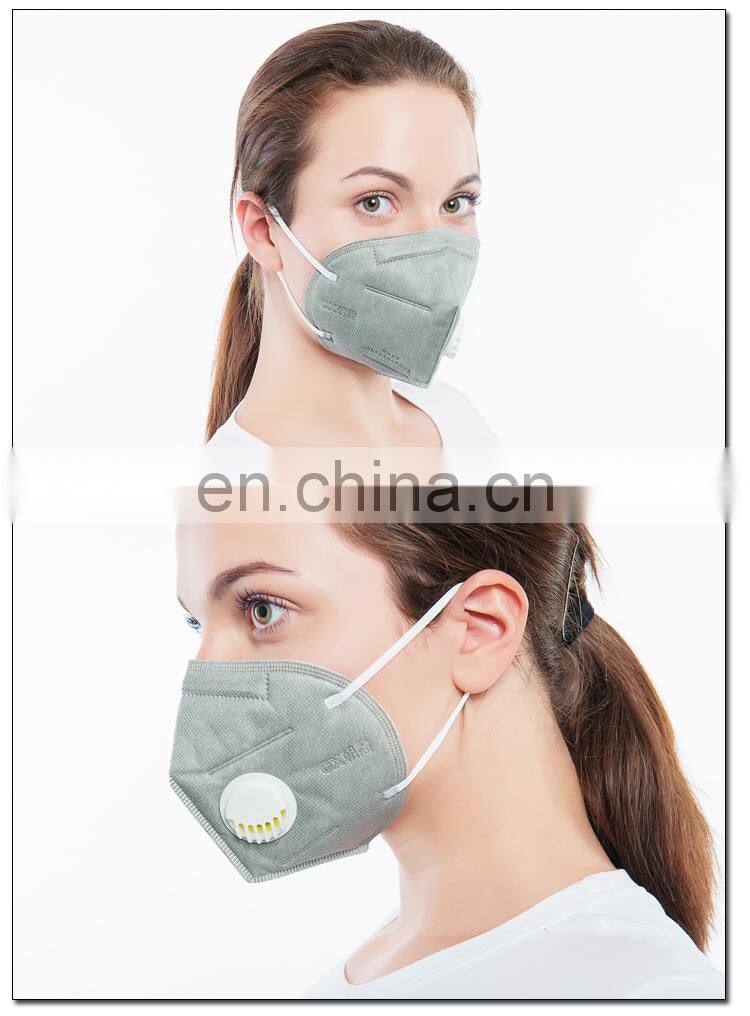 Odor-filtering Active Carbon Air Pollution Mask with Valve