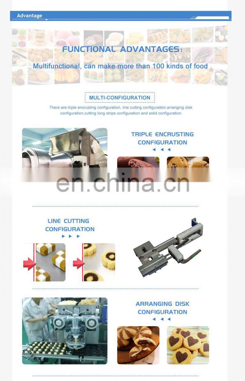 SV-208 rheon stuffed cookies making machine rheon encrusting machine twist cookie encrusting machine