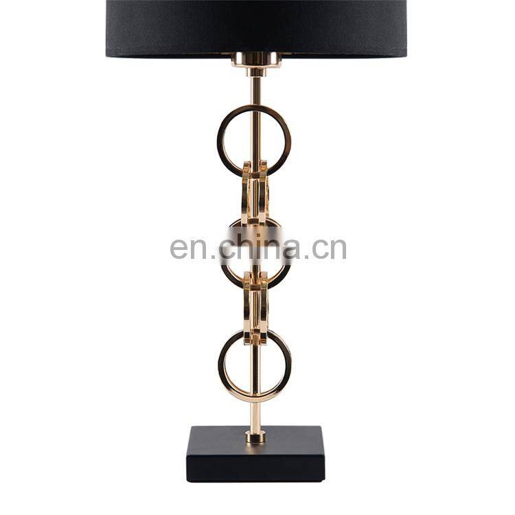 High quality modern metal living room bedside luxury table lamp for hotel home decor