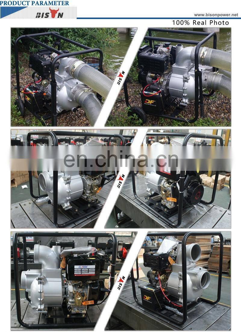 BISON(CHINA) BSDWP60 6 Inch Diesel Agricultural Irrigation Water Pump With Big Displacement