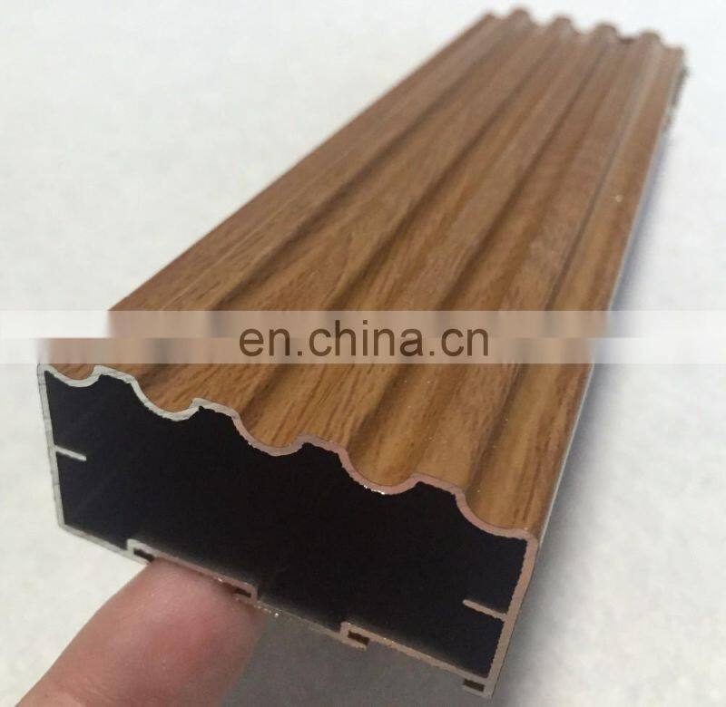Industrial wood color wooden transfer aluminum extrusion profile