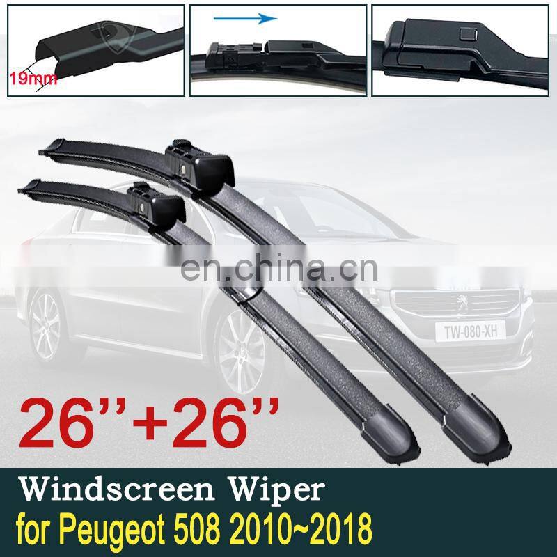 Car Wiper Blades Windscreen for Peugeot 508 508sw 508RXH 2010 2011 2012 2013 2014 2015 2016 2017 2018 Wipers Car Accessories
