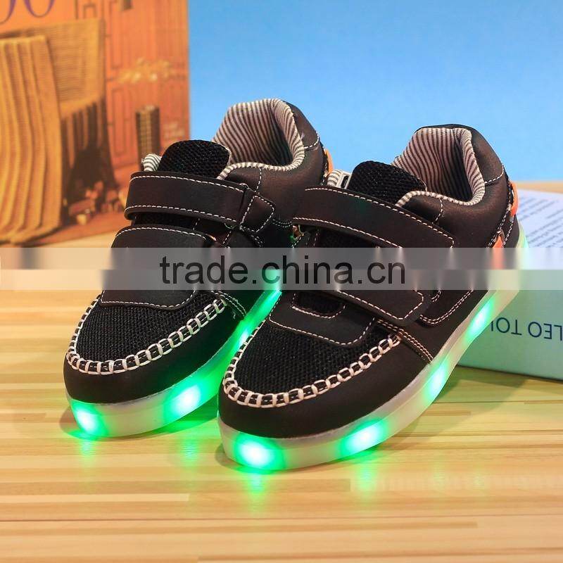 Kid Children USB Charging light Flashing Sneakers LED Shoes Kid Shoes With Light