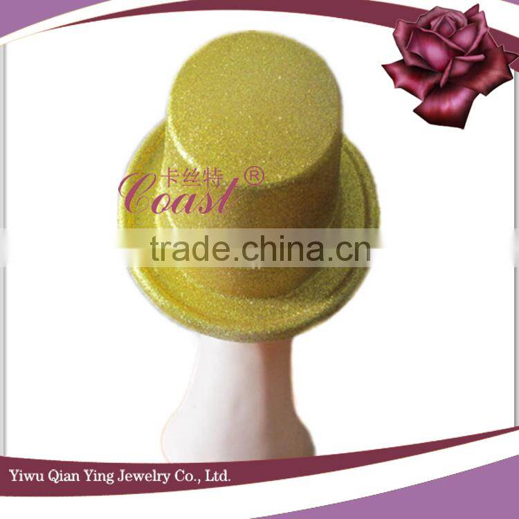cheap blue plastic glitter powder bowler hat
