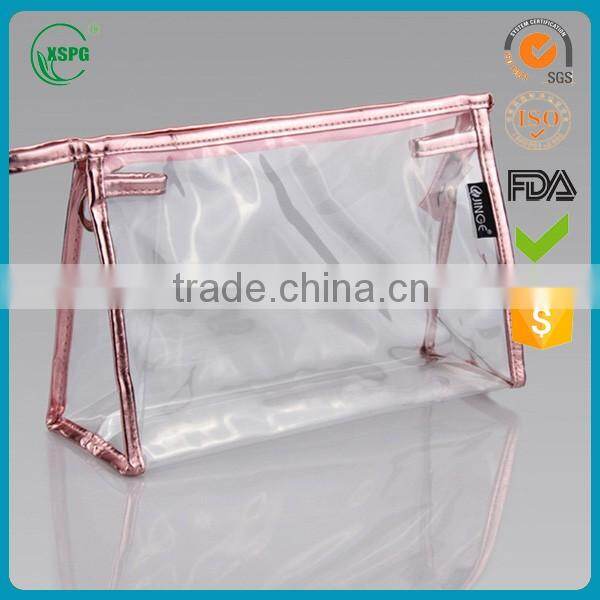 Wholesale customized printed small plastic pvc vinyl bag bikini clear pvc zipper bag