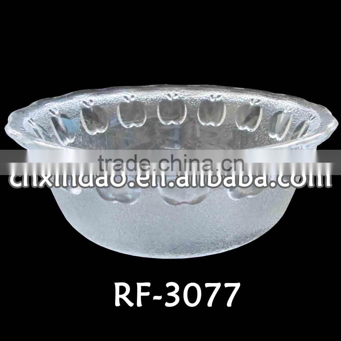 2014 Hot Sale Personalized Round Clear Glass Rice Bowl and Fruit Bowl for Houseware