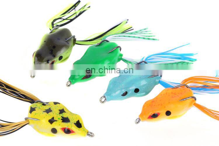 Hot sell 7g 9g 10g soft fishing lures topwater saltwater soft plastic fishing lure frog bait