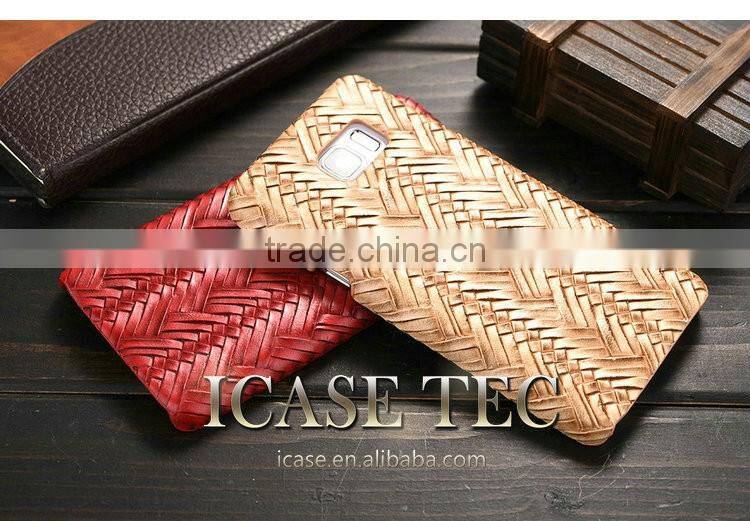 Newest Phone Case for Samsung Galaxy S6 Edge, High Quality Weave Pattern PU Leather Phone Cover for Samsung Galaxy S6 Edge Plus