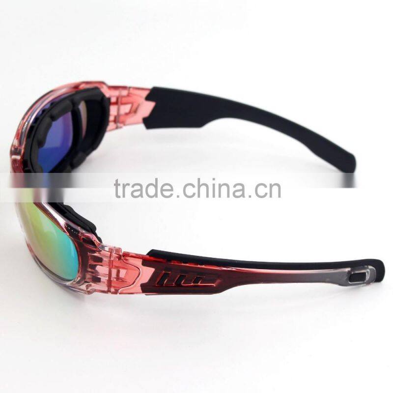 New stylish cool spy glasses wholesale uv protective glasses black frame grey lens army safety goggles motorcycle cycling racing